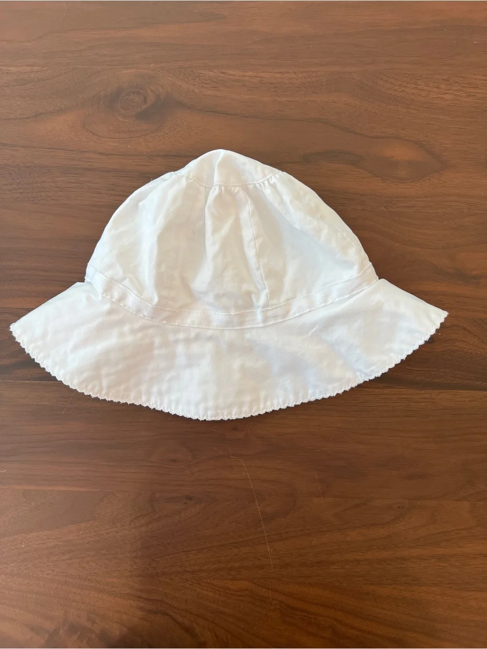 Janie and Jack White Baby Sun Hat with Bow, 12-18 months